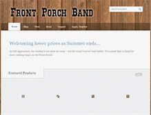 Tablet Screenshot of frontporchband.com